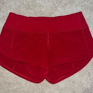 Red Lululemon Speed Ups Size 2